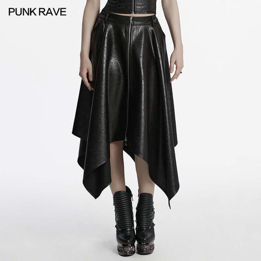 Punk Rave Myra Faux Leather Skirt