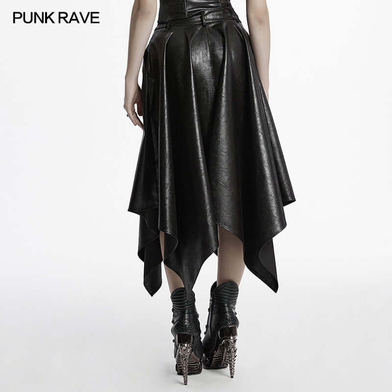 Punk Rave Myra Faux Leather Skirt