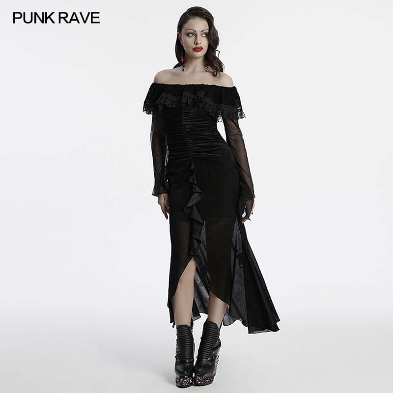 Punk Rave Aurelia Goth Mesh Dress