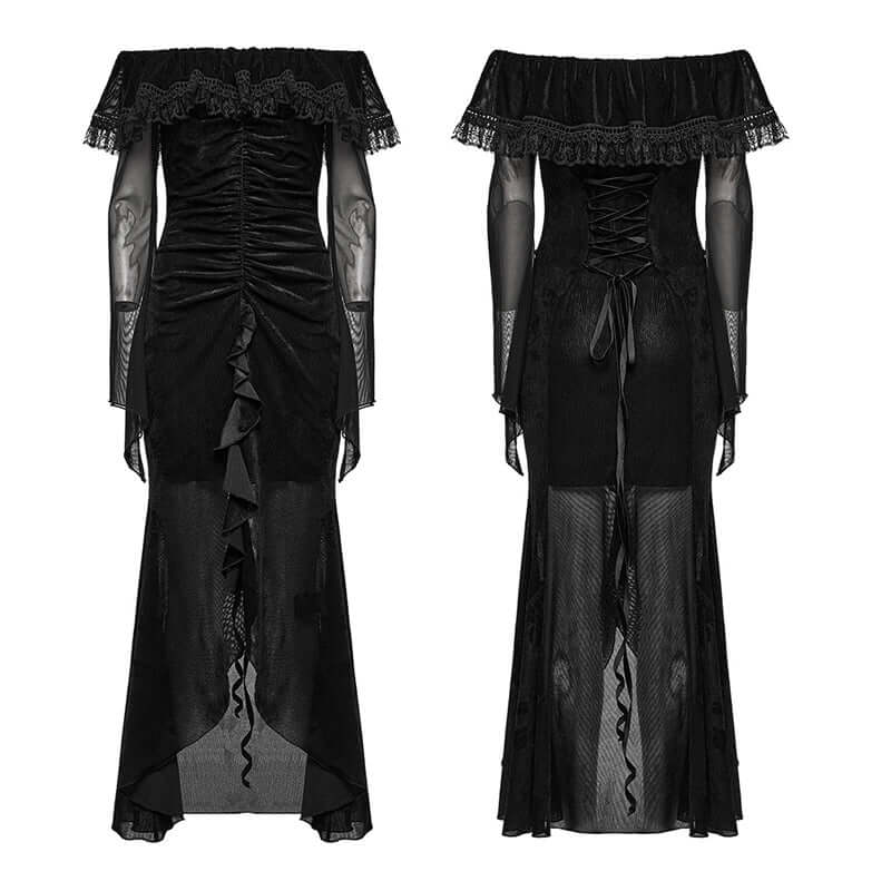 Punk Rave Aurelia Goth Mesh Dress