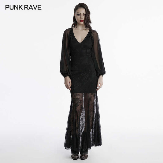 Punk Rave Calliope Goth Night Bat Dress