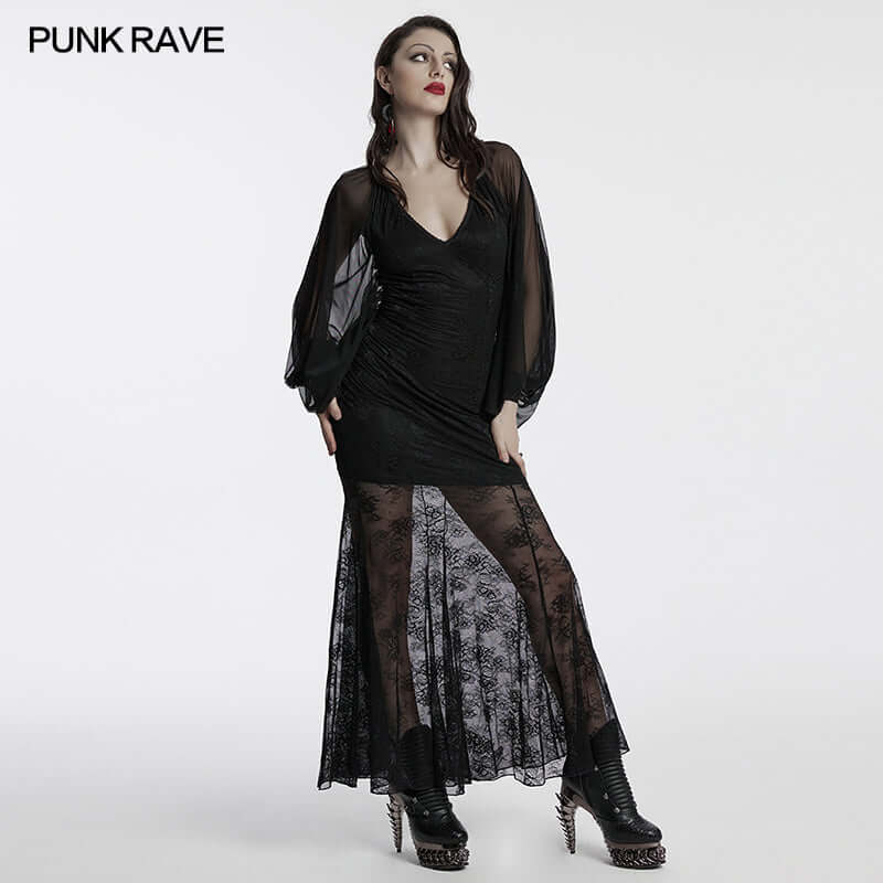 Punk Rave Calliope Goth Night Bat Dress