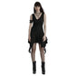 Punk Rave Calista Elegant Sleeveless Dress in Black