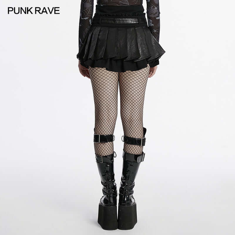 Punk Rave Jianna Pleated Mini Skirt