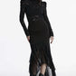 Punk Rave Blossom Knitted Asymmetrical Skirt