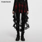 Punk Rave Morrigan Mesh Plaid High-Low Skirt