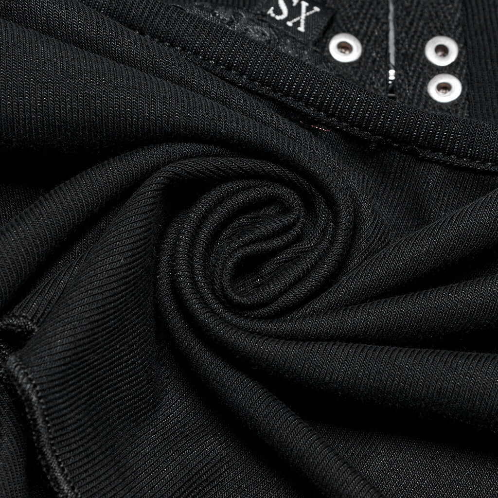 Punk Rave Clarabelle Wenchy Halter Neck Distressed-Look Top