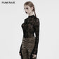 Punk Rave Ravena Cross Flocking Mesh Top