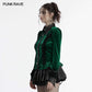Punk Rave Fawn Gradient Printed Shirt in Green