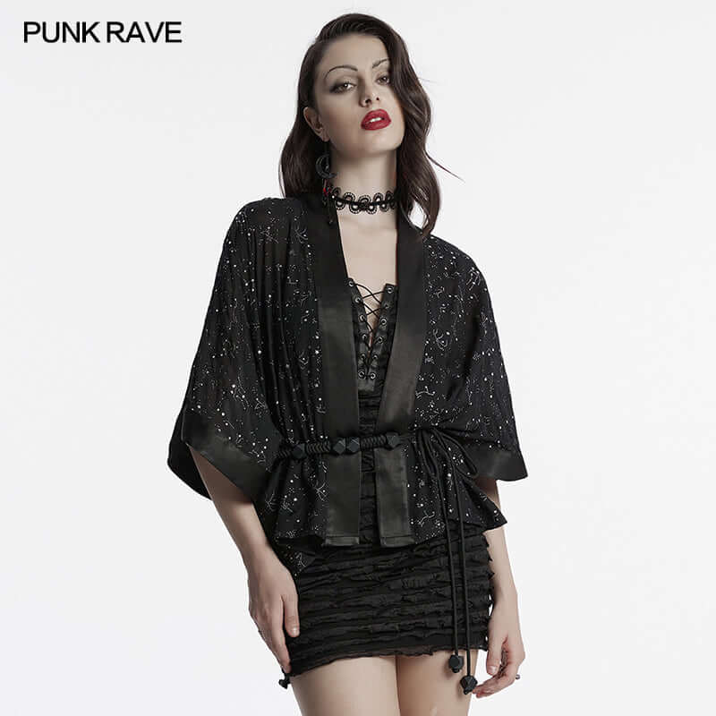 Punk Rave Augusta Women's Goth Short Coat