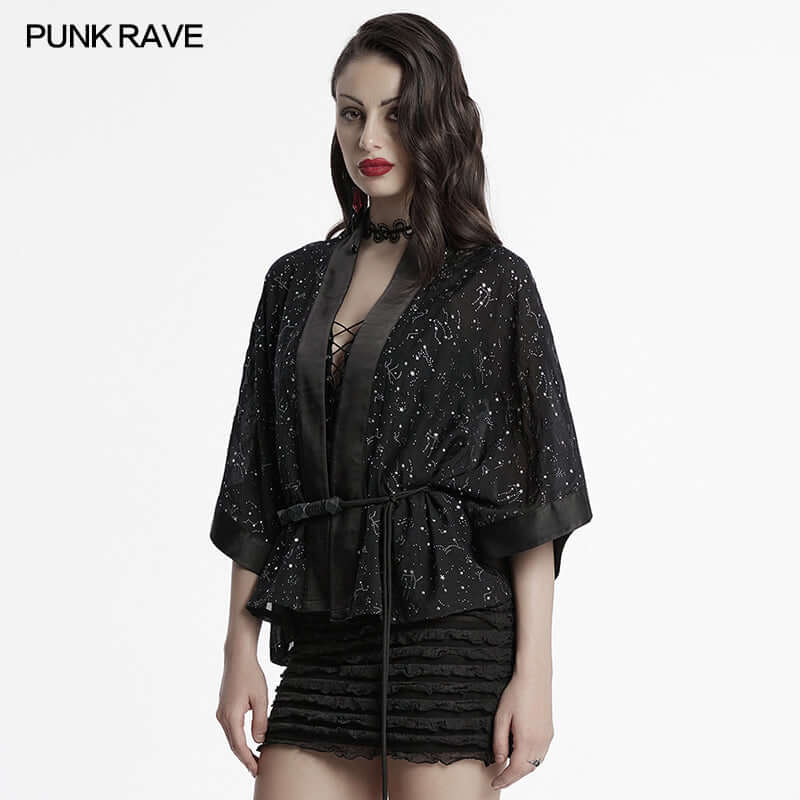 Punk Rave Augusta Women's Goth Short Coat