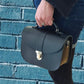 Olympia Handmade Leather Bag in Black