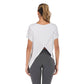 Women's Sports Light Loose Sports Top with Open Back