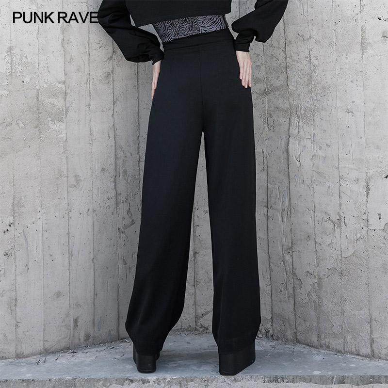 Punk Rave Zadie Wide-Leg Mesh Cutaway Trousers