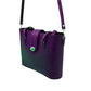 Leather Mini Twist Lock Shopper Bag in Purple