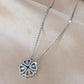 Clover and Heart Design Pendant Necklace