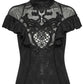 Punk Rave Gothic Applique Top
