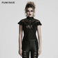 Punk Rave Gothic Applique Top