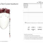 Punk Rave Effie Gorgeous Red Crystal Headband