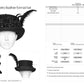 Punk Rave Goth Feather Formal Hat, Gothic Retro-Style
