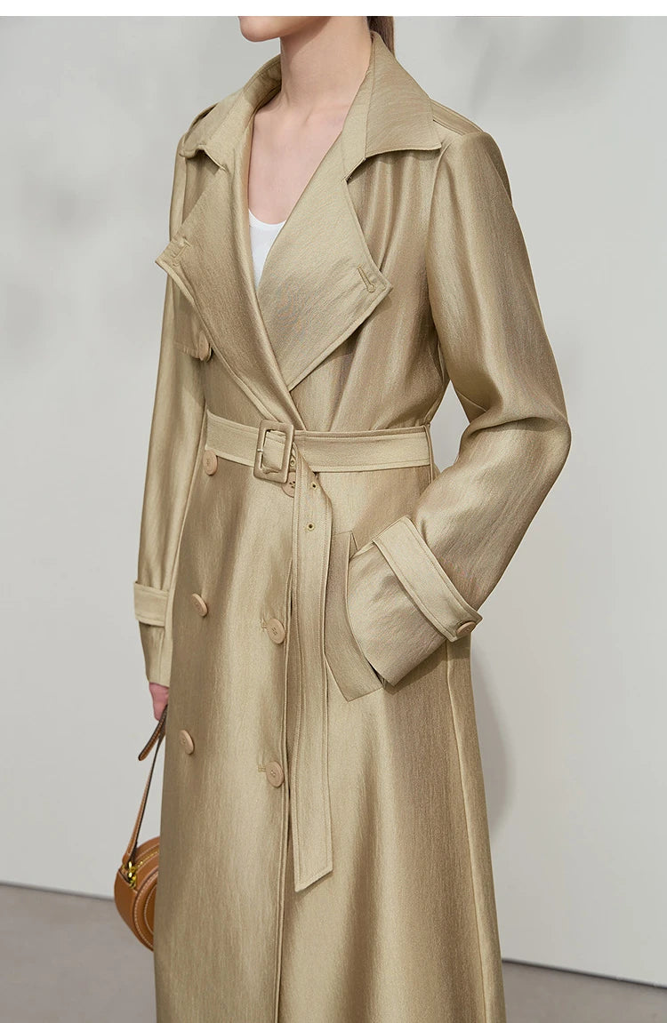 Minimalist Luxury Medium-Weight Women's Rain Coat