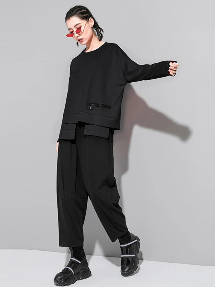 Vireous Streetwear Women's Round-Neck Fashion Top, Catwalk Collection