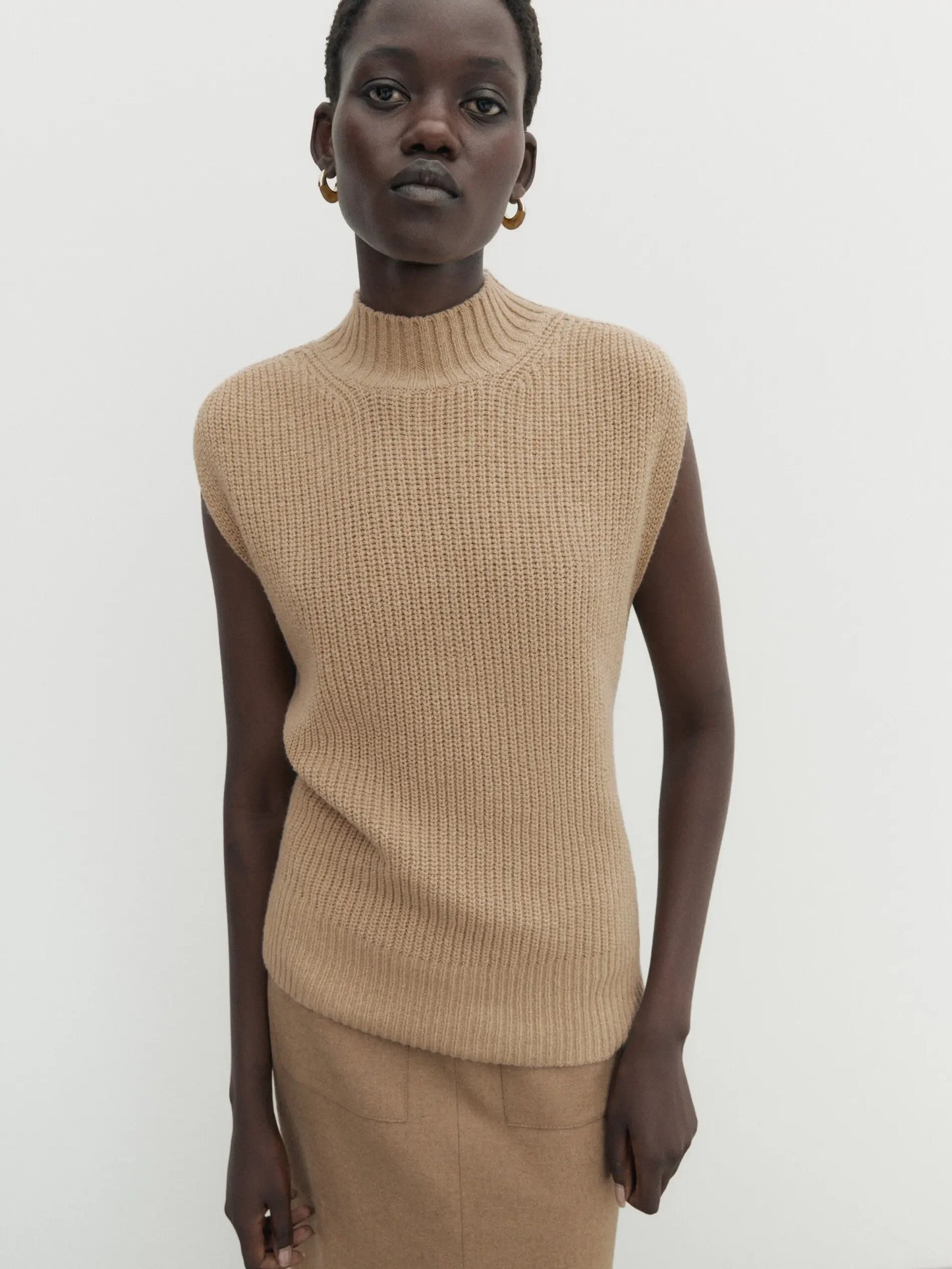 Vireous Women's Fashion Sleeveless Vest Sweater