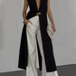 Loose Elegant Long Sleeveless Cardigan Coat, Vest Outerwear