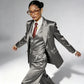 Professional Performance Wear Women's Tuxedo, Gold Satin Three-Piece Suit, Night Wear
