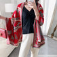 Extra-Large Cashmere Scarf, Equestrian-Print Blanket Wrap, Pashmina
