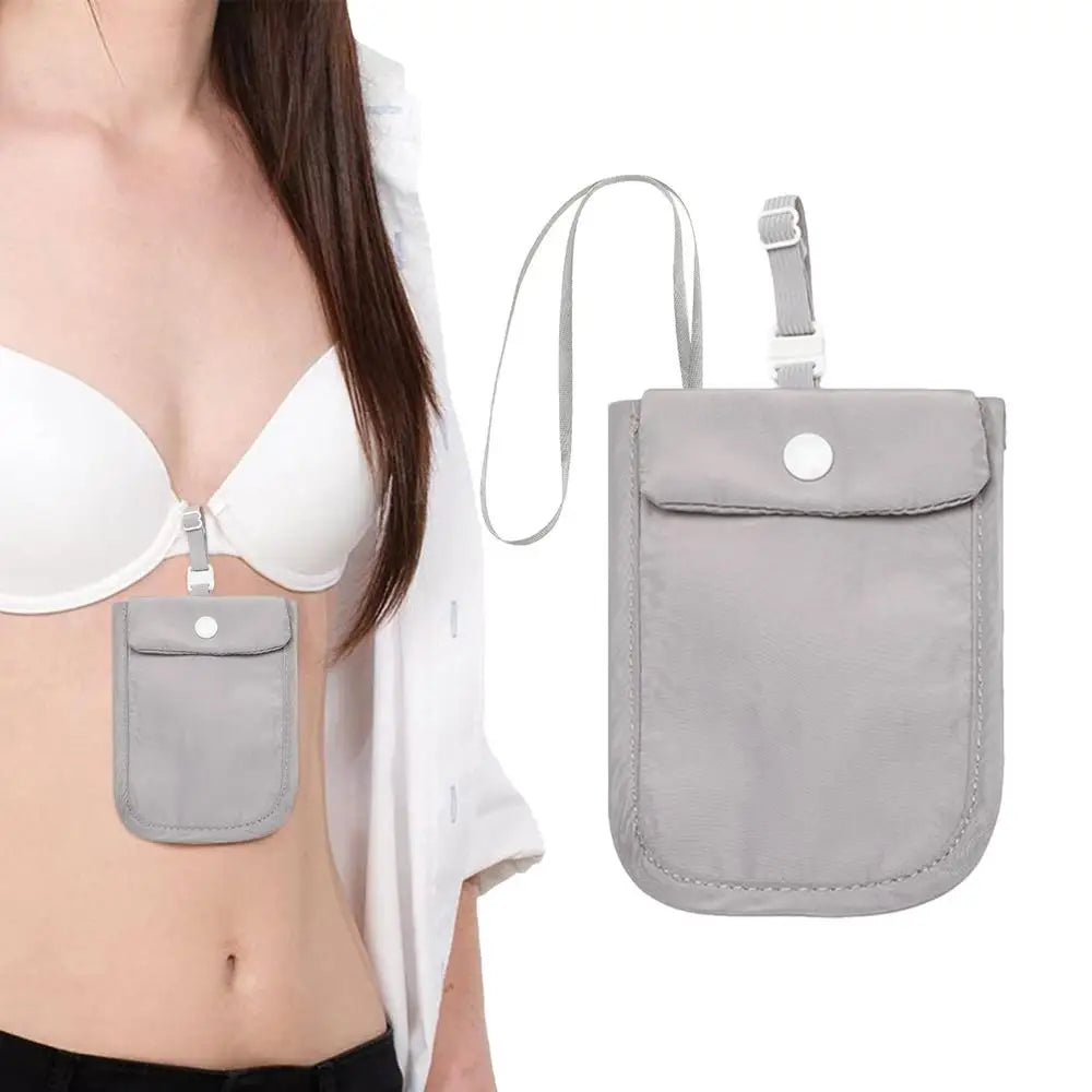Travel Safe Bra Wallet Under-Clothes Adjustable Travel Wallet