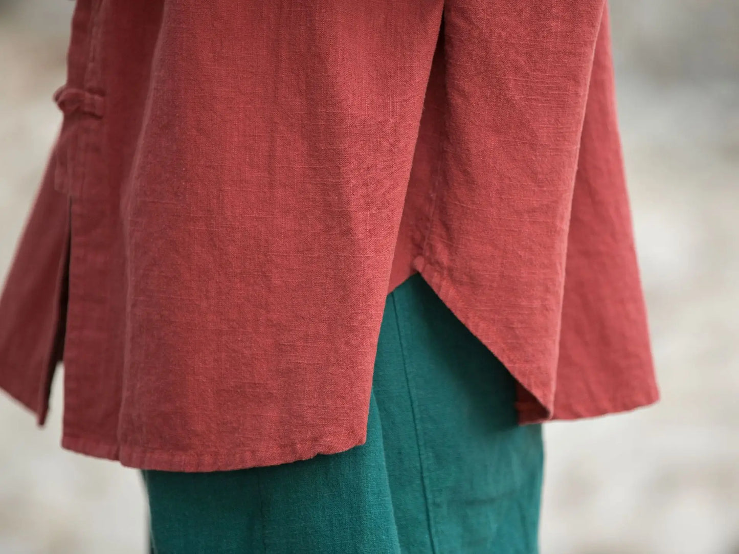 Fashion Cotton Linen Women's Stand Collar Jacket, Multi Colours