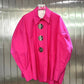 Women's Loose Casual Oversized Cotton Shirt, Candy Colours