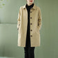 Classic Minimalist Women's Trench Coat Windbreaker, Multi Colours