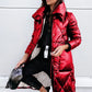 Glam Shimmering Women's Down Jacket, Parka Long Coat