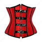 Women's Steampunk Faux-Leather Underbust Corset in Brown