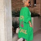 'Love and Peace' Design Women's Long Knitted Cardigan, Sweater Coat