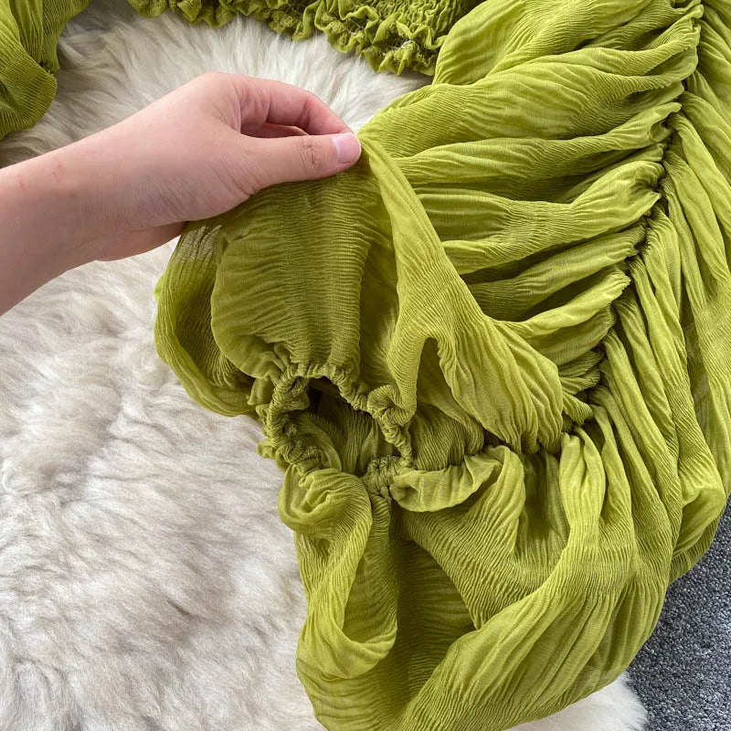 Vireous Women's Sexy Chiffon Sheer Short Blouse