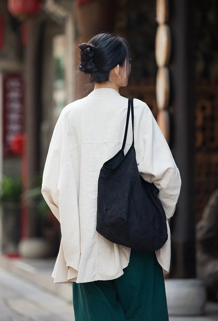 Fashion Cotton Linen Women's Stand Collar Jacket, Multi Colours