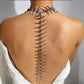 Dark Cross Edgy Thorn Skeleton Necklace