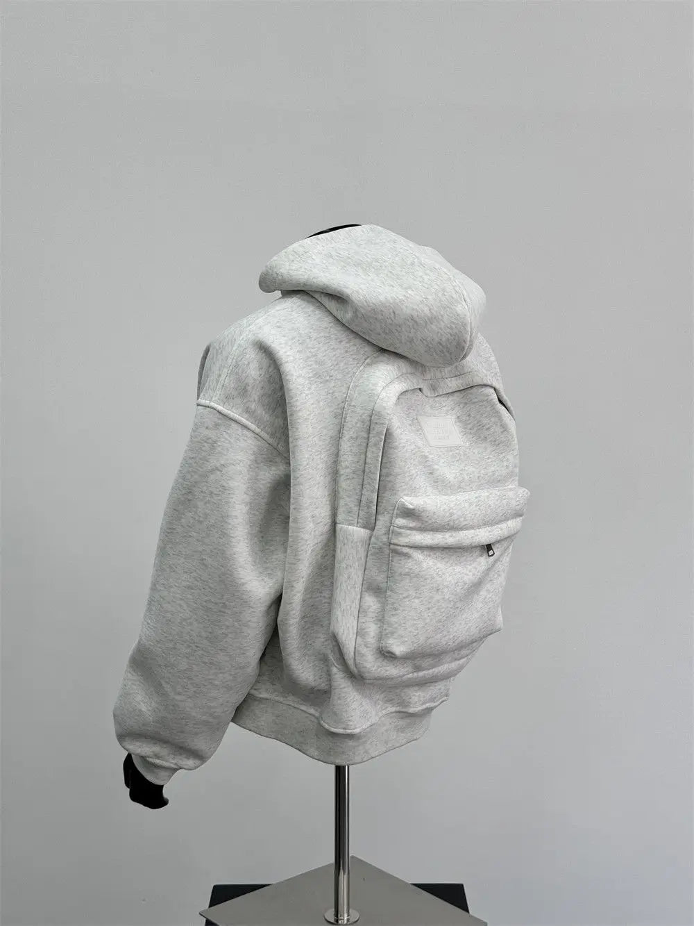 Unisex Travel Baggage Hoodie with Large Hidden Back Pocket