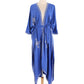 Loose Beach Kimono Cardigan Swimsuit Cover Up with Embroidery