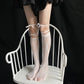 Summer Sexy Long Japanese-Style Socks, Irregular Lace-Tie Fishnet Stockings