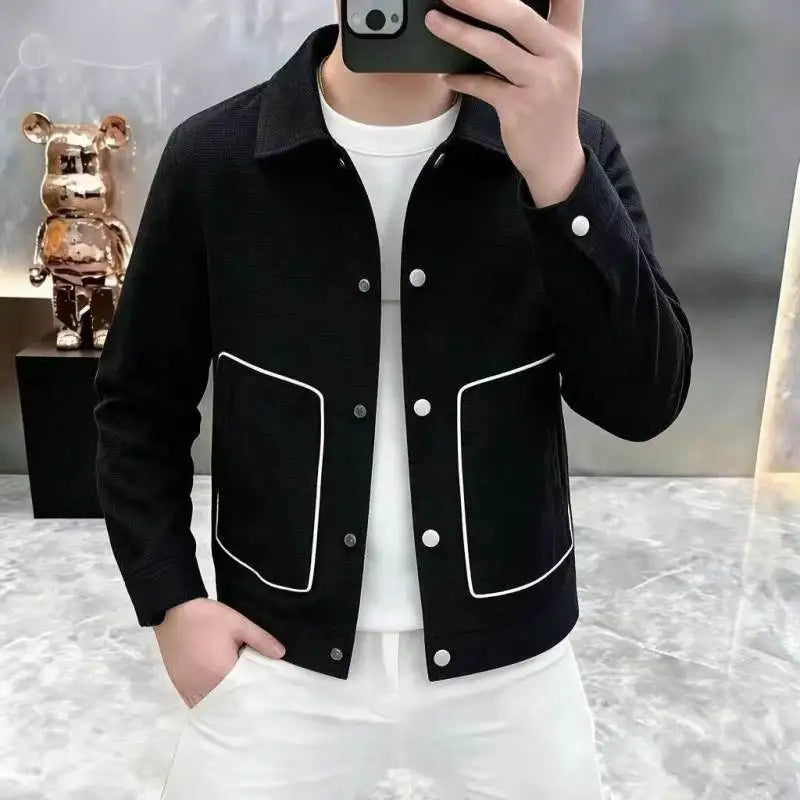 Avant Garde Men's Contrast Colour Fashion Bomber Jacket