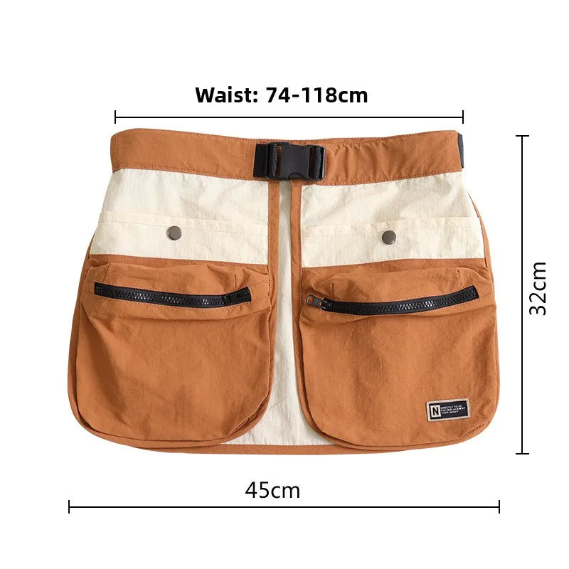 Trendy Outdoor Multi-Function Waist Pack with Pocket Zipper
