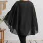 Women's Lightweight Sparkling Split-Sleeve Over-Size Blouse, Plus Sizes
