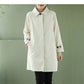 Classic Minimalist Women's Trench Coat Windbreaker, Multi Colours