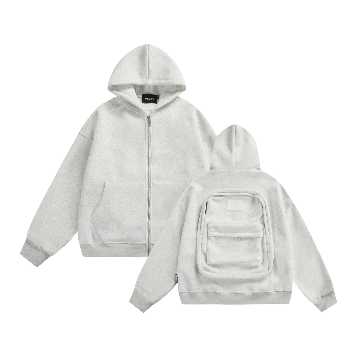 Unisex Travel Baggage Hoodie with Large Hidden Back Pocket