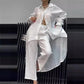 Cotton Linen Women's Summer Suit, Long Tail Shirt Outfit