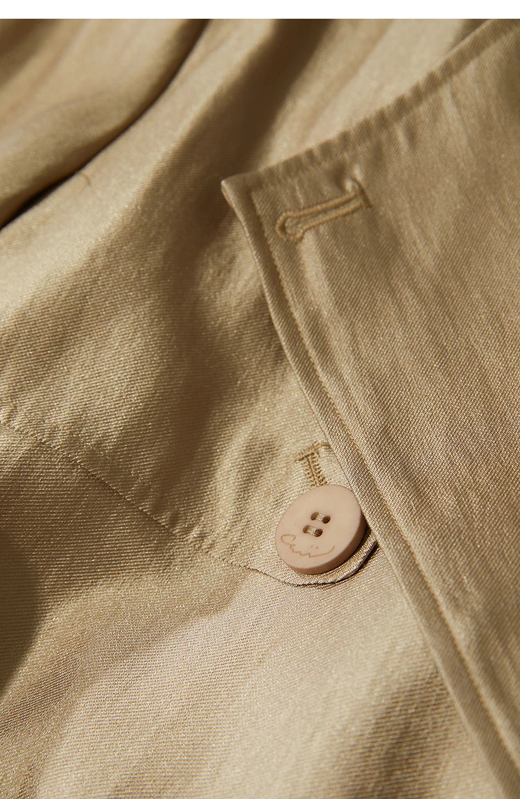 Minimalist Luxury Medium-Weight Women's Rain Coat